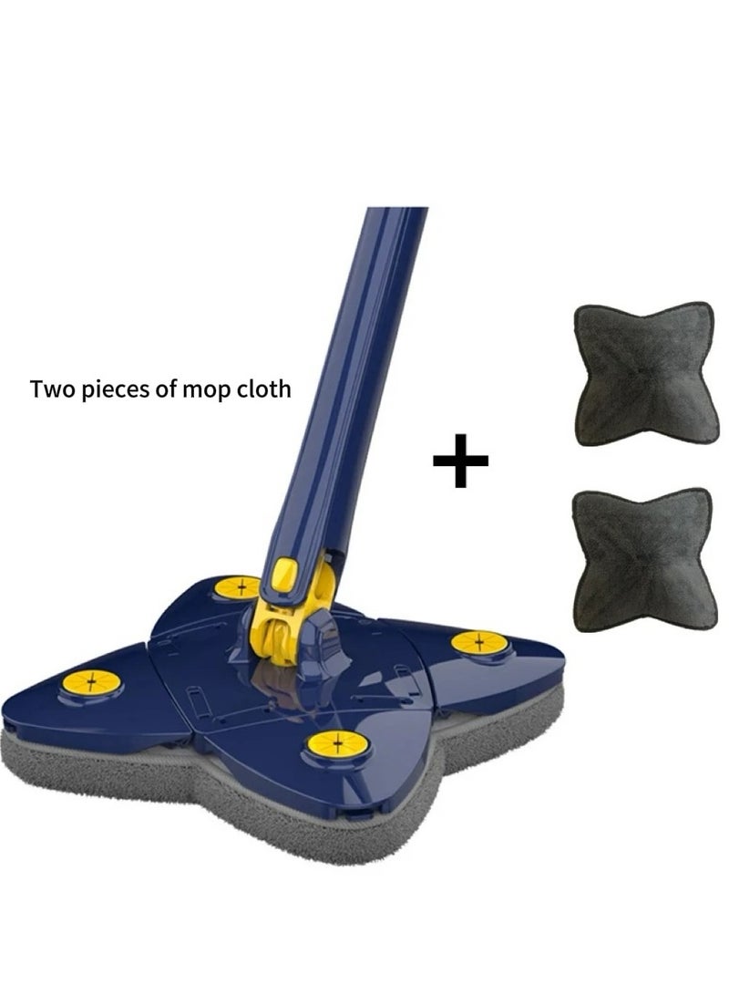 جوسكوين ممسحة Clover المنزلية ذاتية العصر بدون استخدام اليدين، تصميم مبتكر للتنظيف الشامل للأسقف والجدران والنوافذ، أداة تنظيف ذاتية العصر، تشمل رأسين بديلين. - Image 3
