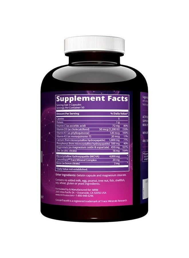 MRM - Nutrition Bone Maximizer® Iii  With Mcha + Vitamin D3 + Vitamin K2  Bone Health  High Potency  Key Vitamins And Minerals For Bones  50 Servings - Image 1