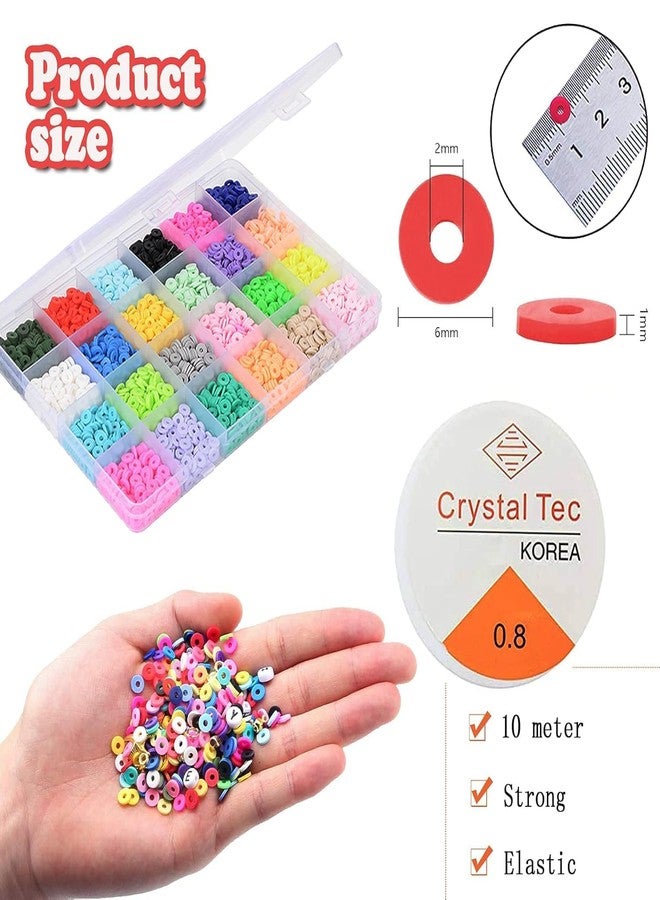 BuyLift Jewelry Making Kit - 5000+ Colorful Clay Beads, Letter Charms & Unicorn Pendants | 24-Color Bracelet Making Kit for Girls, DIY Friendship Bracelet Craft Gift for Kids Ages 6-12 (beadkit6/5) - Image 3