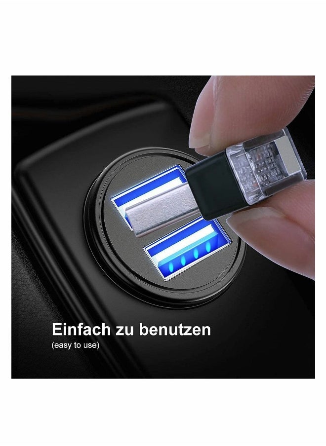 Generic - Car Atmosphere LED Light USB Mini Interior Ambient Lighting Kit Universal Interior Computer Wireless Decorative Lights (7 Colors) - Image 1