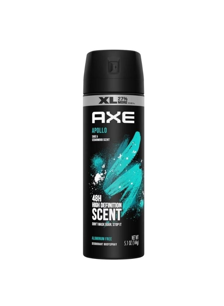 Axe Apollo Body Spray Deodorant for Men 150ml – Sage & Cedarwood Long-Lasting Scent