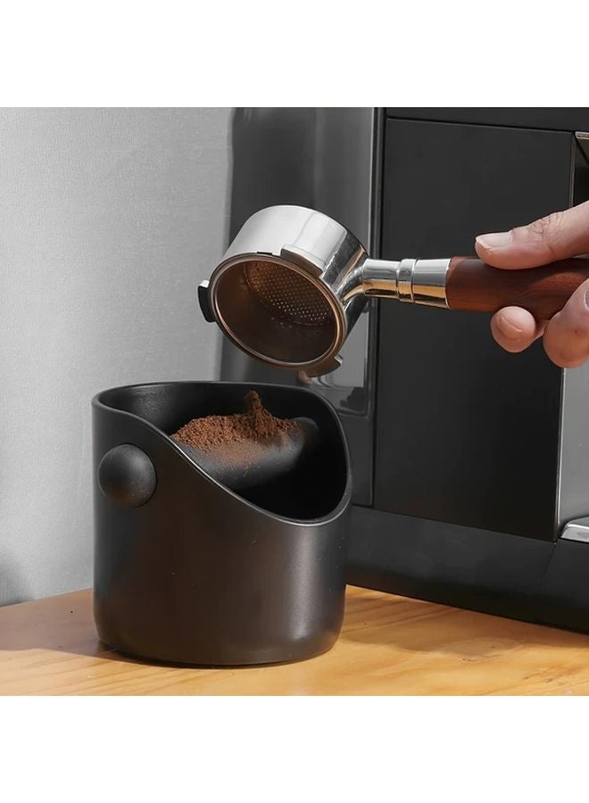 صندوق طرق الإسبريسو الأسود بمقبض مريح حاوية بقايا القهوة المطحونة - Image 2