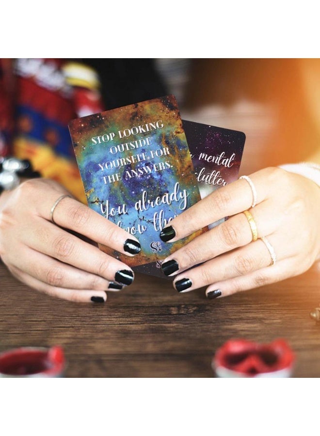 NIBEMINENT Divination Tarot Cards, Cosmic Information Cards, Clairvoyance Cards, Prediction Tools, Standard Tarot Deck Set, Fate Divination Cards for Board Games - Image 2