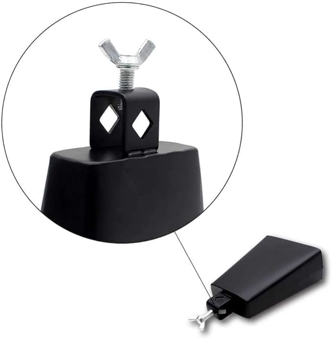 MegArya 3 Inch Metal Cowbell Instrument with Stick for Music Lovers and Beginners - Image 3