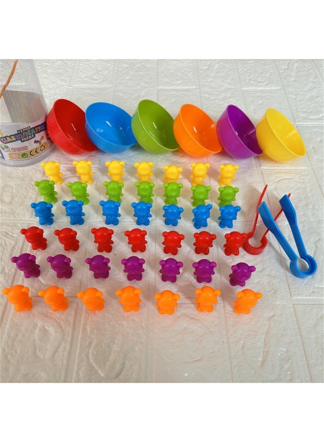 ألعاب العد لدب الكوالا لعبة مطابقة دب الكوالا لمرحلة ما قبل المدرسة مع أوعية فرز الألوان مجموعة أنشطة التعلم المبكر للأطفال بعمر 3 4 5 سنوات - Image 2