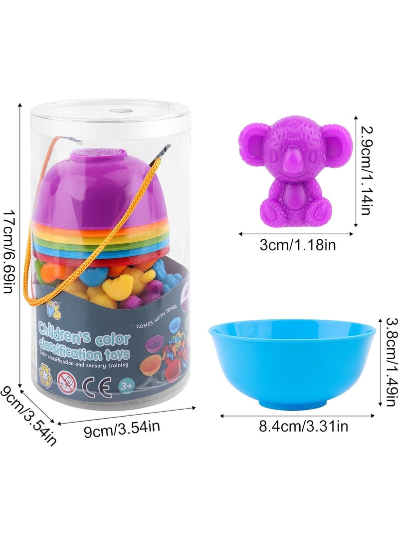 ألعاب العد لدب الكوالا لعبة مطابقة دب الكوالا لمرحلة ما قبل المدرسة مع أوعية فرز الألوان مجموعة أنشطة التعلم المبكر للأطفال بعمر 3 4 5 سنوات - Image 5