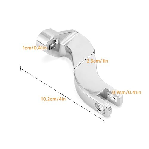 Wsays Rear Footpeg Mount Bracket Kit Passenger Compatible with Harley Touring Street Electra Road Glide Road King Ultra Limited 1993Later Chrome - Image 3