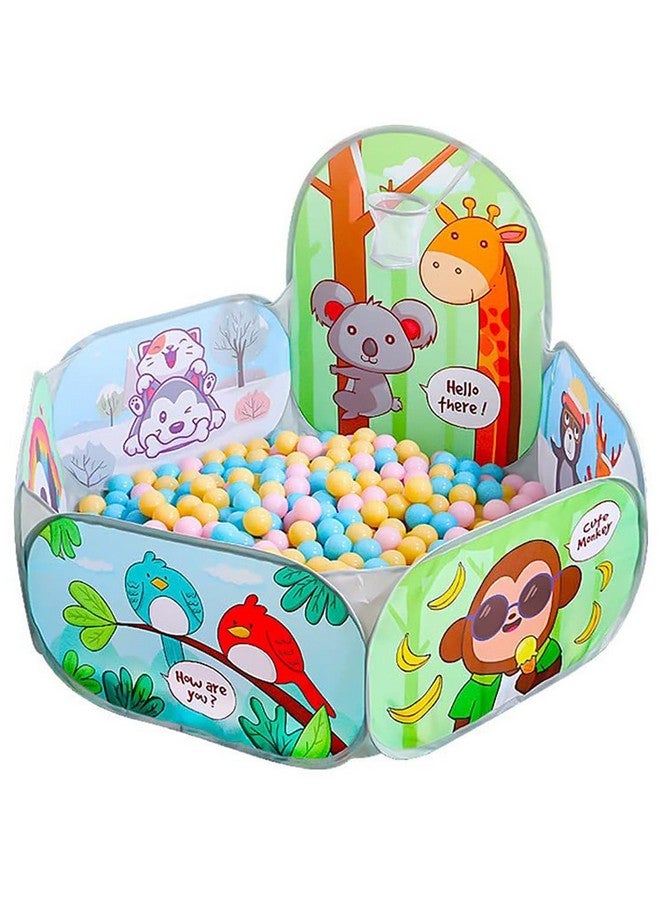 Magicwand X-X-Large Size Mesh Multi-Colored Cartoon Theme Pop-Up Activity Basket Ball-Pool【100 Balls】【Age Upto 3 Yrs】 - Image 1