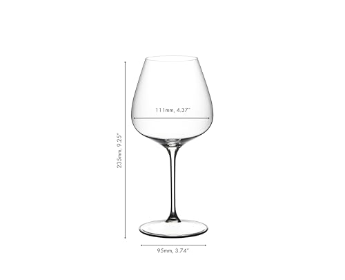 Riedel GRAPE Pinot NoirNebbioloAperitivo Crystal Glass Wine Cocktail Glass 4 Pack Dishwasher Save 542407 US - Image 3