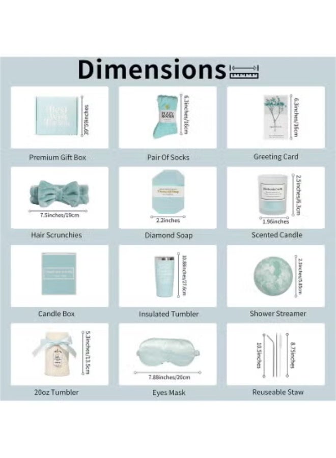 Beauenty Gift Basket for Women - Birthday Gift Box Get Well Soon Gift Set Contains 11 Inspirational Gifts Relaxing Spa Treatment Package for Women Bestie Friendship Female Friend Gift - Image 2