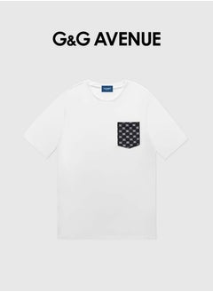 G&G AVENUE Heavy cotton fabric Unisex Summer Cotton High Quality Round Neck T-shirt Oversized Fashion Left Chest Logo Top T-shirt  - Image 2