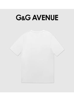 G&G AVENUE Heavy cotton fabric Unisex Summer Cotton High Quality Round Neck T-shirt Oversized Fashion Left Chest Logo Top T-shirt  - Image 3