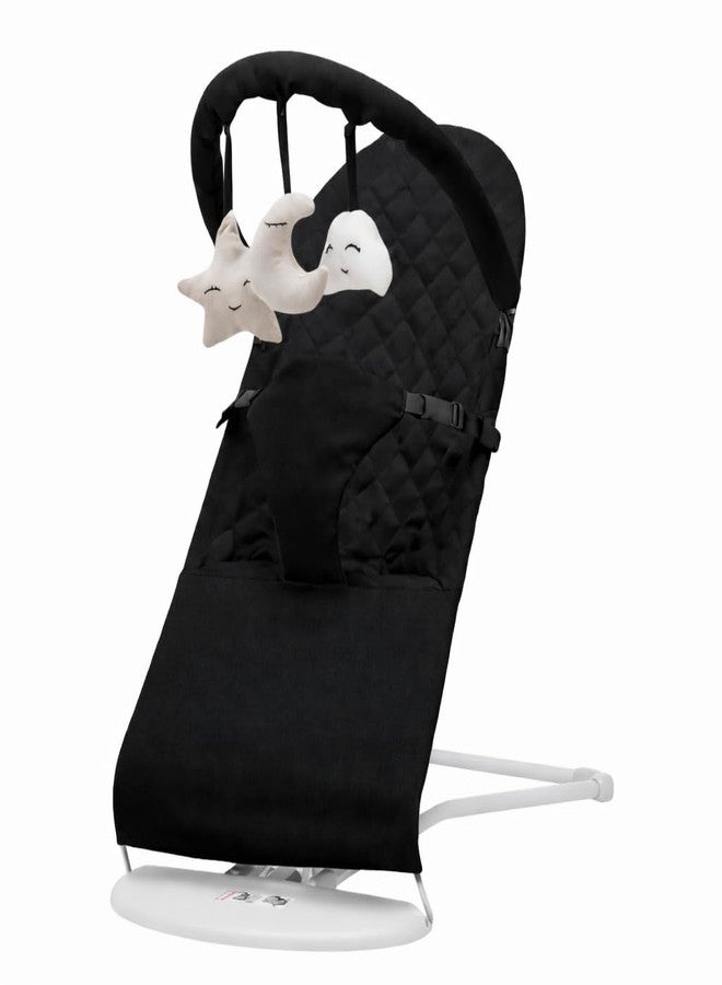 Richtots Premium Dream-On Infant Natural Swing Bouncer | Compact, Foldable and Multi Recline Back | with Removable Toybar/Fidget Bar 0-9 Months - Image 1