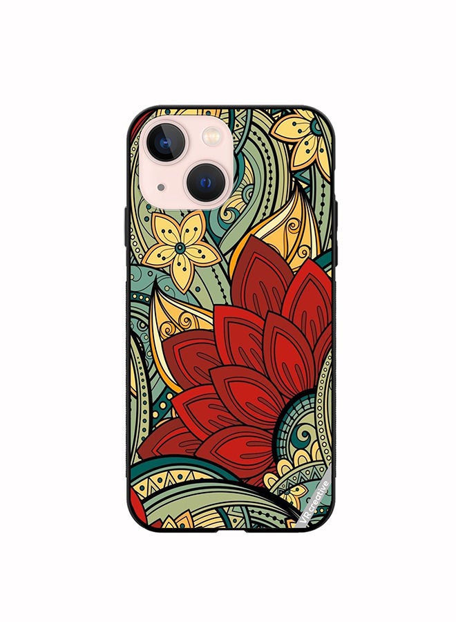 VR CREATIVE Protective Case Cover For Apple iPhone 14 Plus Flower Design Multicolour - Image 1