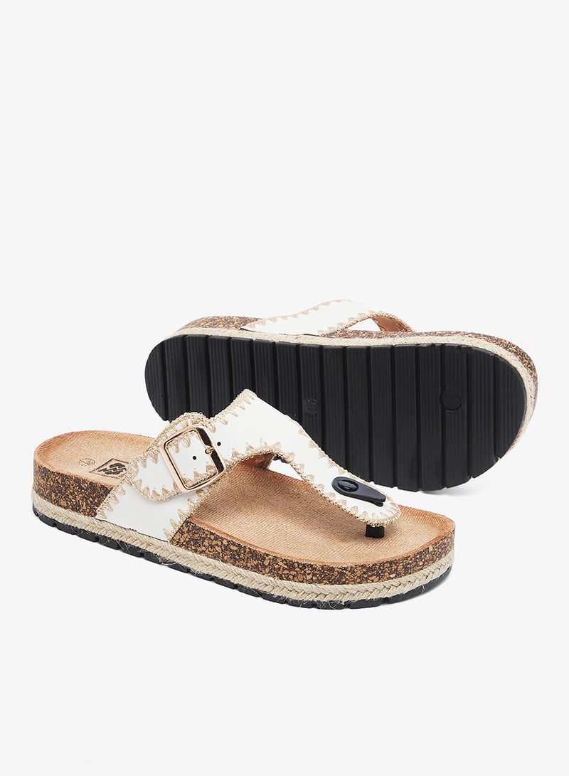 DOWN TO EARTH Casual Flat Thong Sandal - Image 3