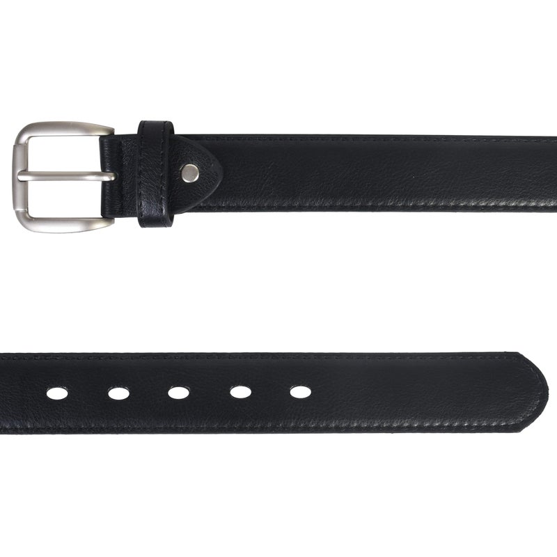 LB LEATHERBOSS Men's Black Leather Money Belt Sizes 32 Through 56 (34) - Image 5