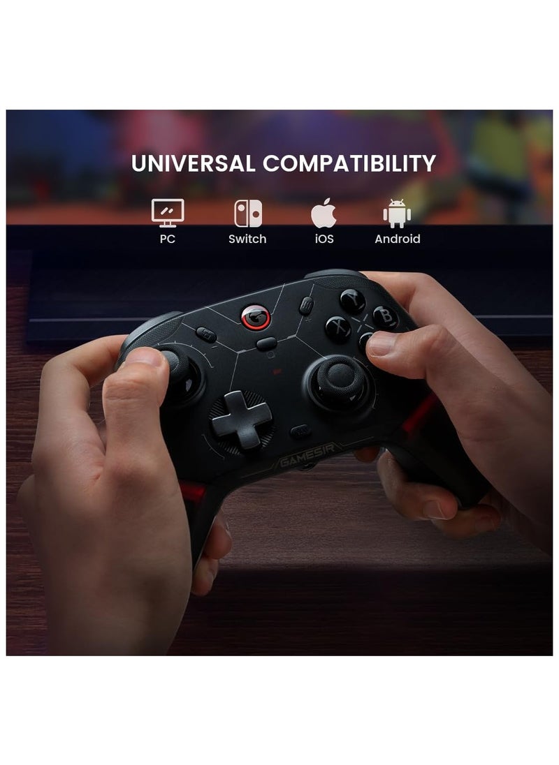 Generic - GameSir Cyclone 2 Wireless Controller - 1000Hz Polling Rate, TMR Joysticks, Hall/Micro 2-in-1 Triggers for PC/Switch/Android/iOS, PC Gaming Controller with Charging Dock(White) - Image 1