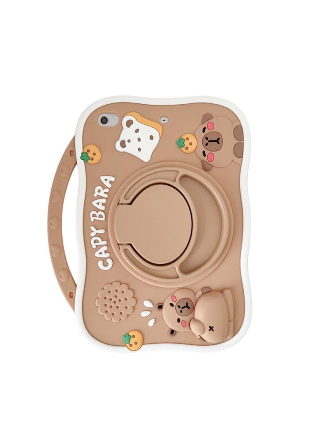 Apple Tablet Ipad10 Protective Case/matepad Silicone Mini1/2/3 Soft Pro4/5air Generation Case-Color:360 Portable Capibala-Applicable Models:mini5