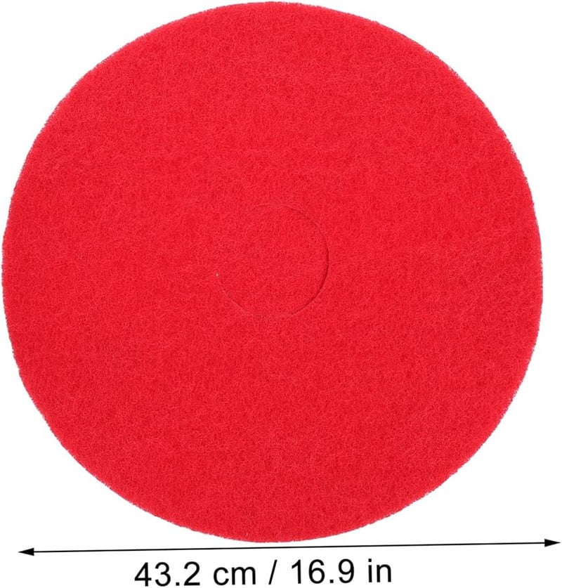 Red Floor Polishing Cleaning Pad for Hardwood Tile and Marble Surfaces - Image 3