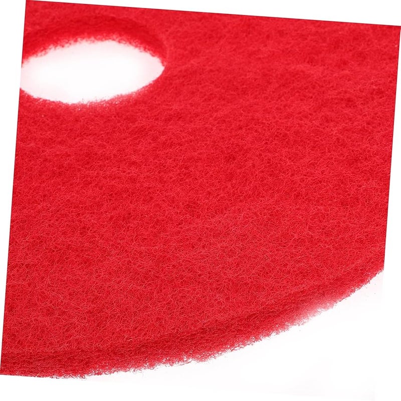 Red Floor Polishing Cleaning Pad for Hardwood Tile and Marble Surfaces - Image 4