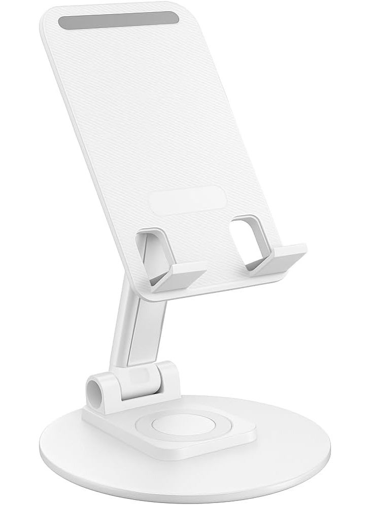 Raxoom 360° Rotatable & Foldable Mobile Holder for Flat Surfaces – Universal Adjustable Cell Phone Stand, Hands-Free Desk Phone Holder for Office, Kitchen, Bedside, Video Calls & Streaming - Image 1