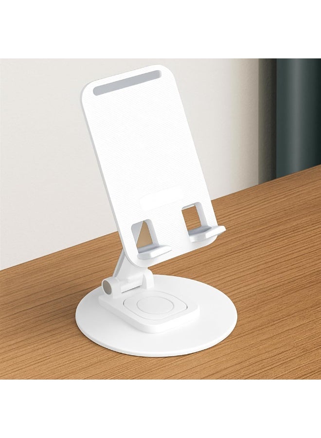 Raxoom 360° Rotatable & Foldable Mobile Holder for Flat Surfaces – Universal Adjustable Cell Phone Stand, Hands-Free Desk Phone Holder for Office, Kitchen, Bedside, Video Calls & Streaming - Image 3