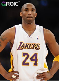 GROIC Basketball Jersey, Kobe Bryant Jersey 24# Basketball T Shirt and Shorts, Basketball Jersey Shirt for Adults, Basketball Suits, Basketball Jersey Set, Suitable for 175-180CM  - Image 2