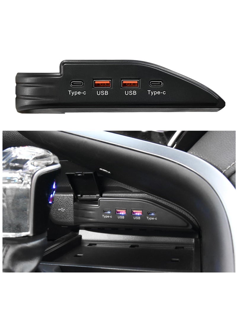 Generic - Dual USB ＆ Typc C Port Fast Charger Compatible with 2017-2023 Toyota Camry, 45W Fast Charging Station Center Console Dedicate to Your Car - Image 1