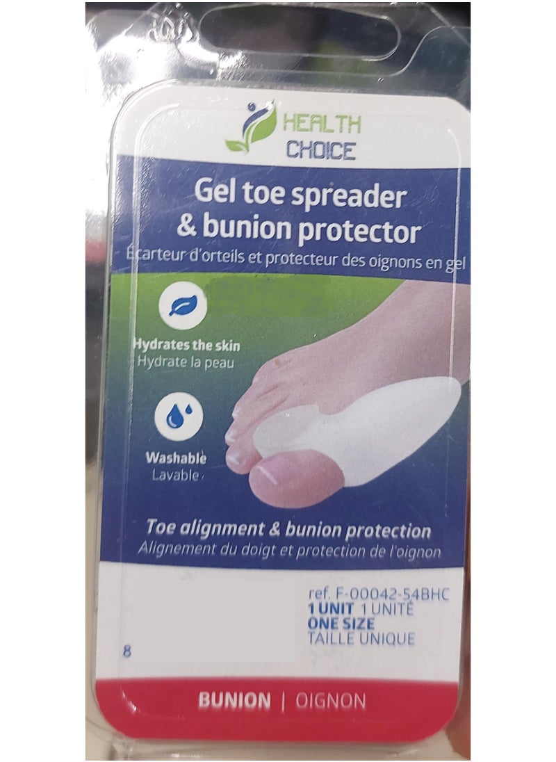 HEALTH CHOICE Gel Toe Spreader & Bunion Protector 
