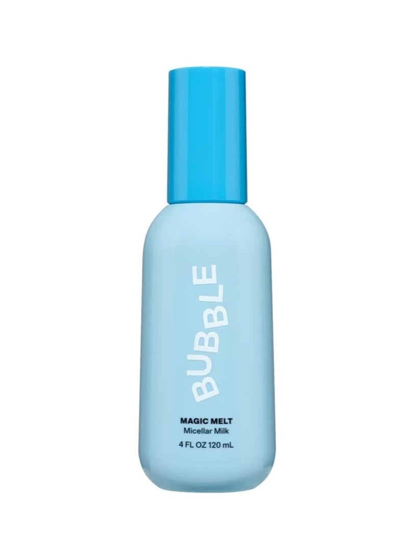 Bubble - Bubble Skincare Magic Melt Makeup Remover - Micellar Milk Eye Makeup Remover Infused with Raspberry Seed Oil - Hydrating & Soothing Double Cleanser for Soft, Refreshed Skin (120ml) - Image 1