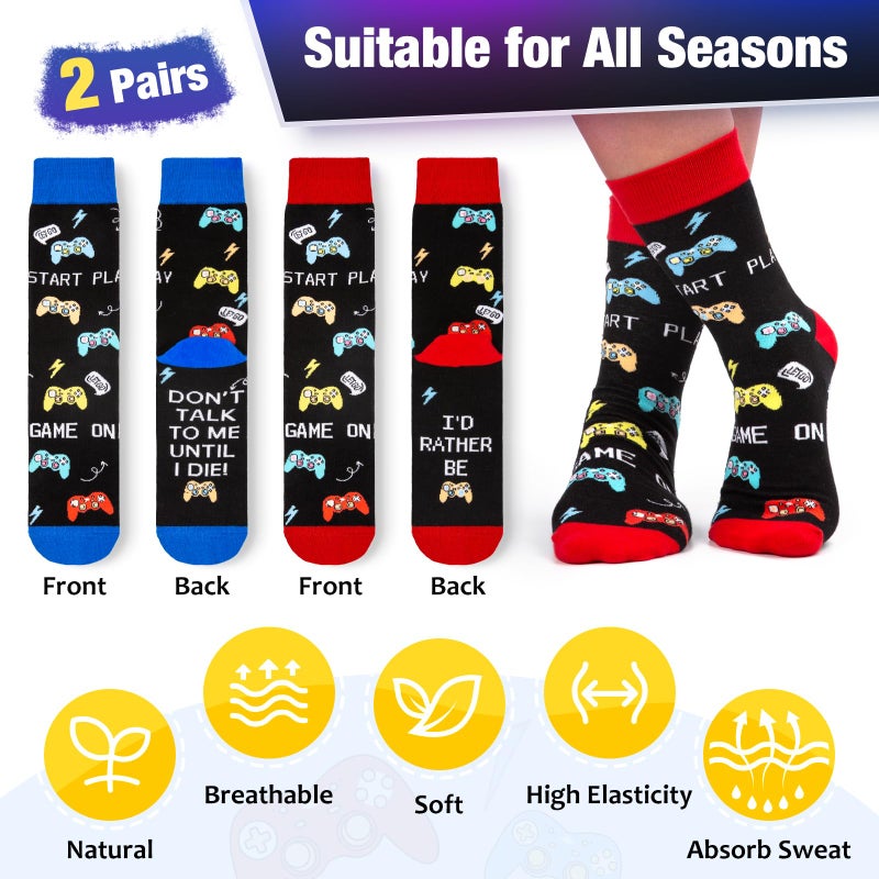 Jekeno Gamer Gaming Tumbler Gift Set for Kids Boys Teens Birthday Christmas Gamepad Gift Box for Men Dad Boyfriend Husband Brother Male Friends Video Game Lovers Mug Socks Hat Gift Basket Presents - Image 5