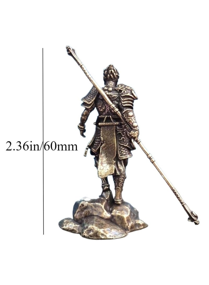 general 2024 New Black Myth Wukong Game Action Doll 6cm Miniature Statue Ornament, Metal Wukong Sculpture Doll Toy Table Decoration Children's Birthday Gift - Image 2