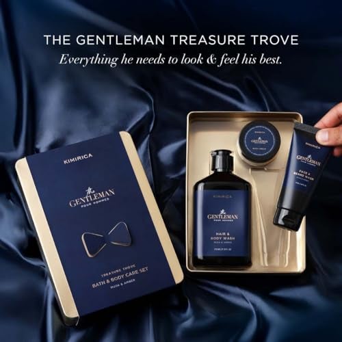 Kimirica Gift For Men's Gentleman treasure trove|Luxury Bath & Body Gift Set For Men's, Boyfriend, Brother & Husband |Pack of 3 | Pampering Kit for Birthday ,Anniversary & All Special Occasions | Premium Gift Packaging 100% Vegan - Image 3