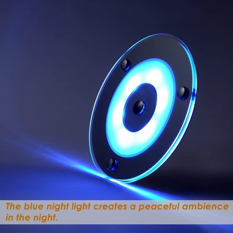 Obeaming 12V Ceiling Dome Light, 4.75 Inch 400LM Dimmable Interior Light for RV Boat Camper Van Travel Trailer Truck Fifth Wheel Interior Lighting, Blue Night Light & Touch Switch(Warm White) - Image 4