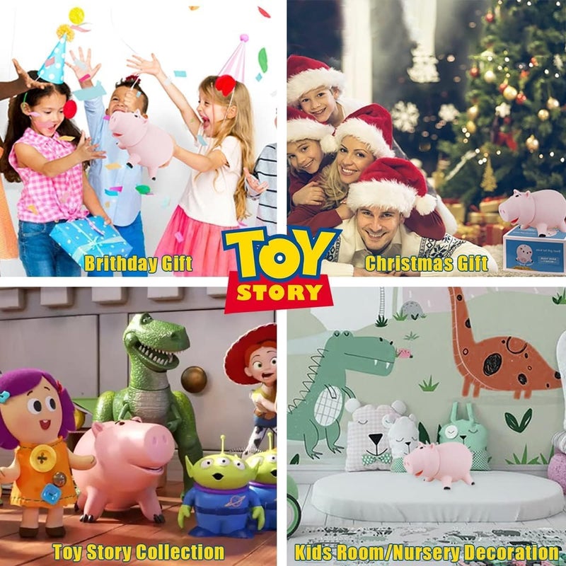 PHOCAS Hairphocas Cute Pink Pig Money Box Plastic Piggy Bank for Kid's Xmas Christmas Birthday Gift with Box - Image 5