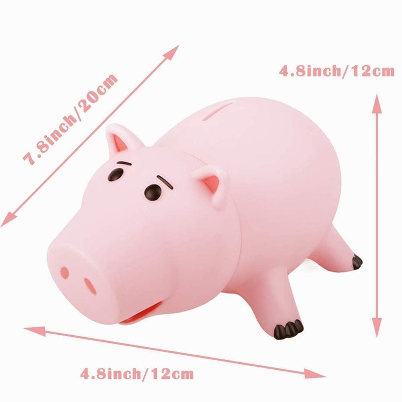 PHOCAS Hairphocas Cute Pink Pig Money Box Plastic Piggy Bank for Kid's Xmas Christmas Birthday Gift with Box - Image 4