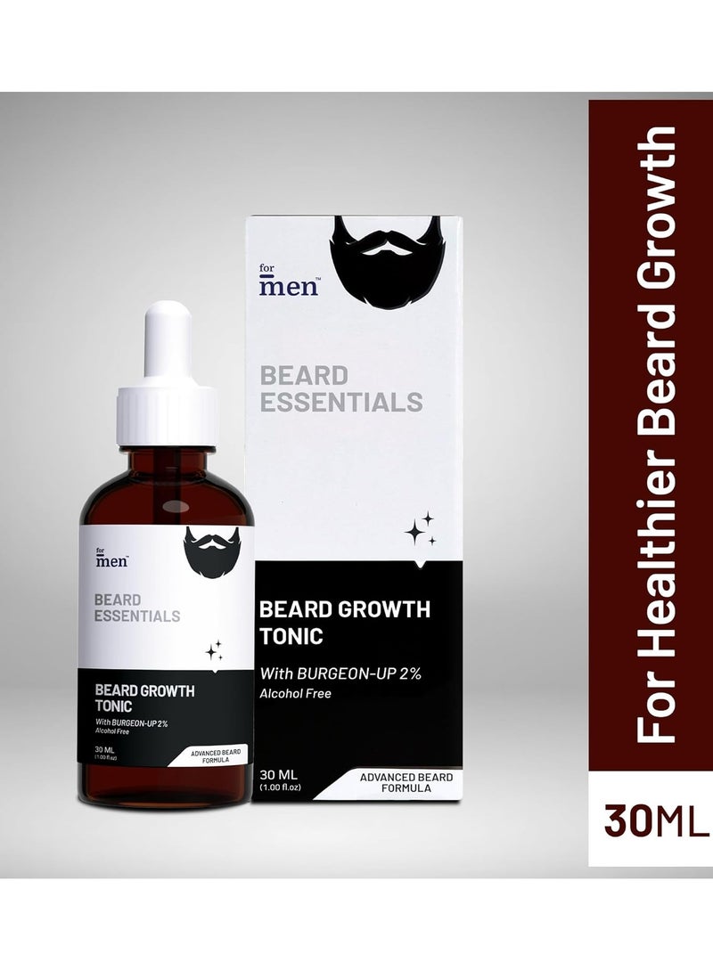 ForMen Beard Growth Tonic With 2% BURGEON-UP Curbs Beard Loss Patchiness Thinning Promotes Beard Growth Thickness 30 ml - Image 3