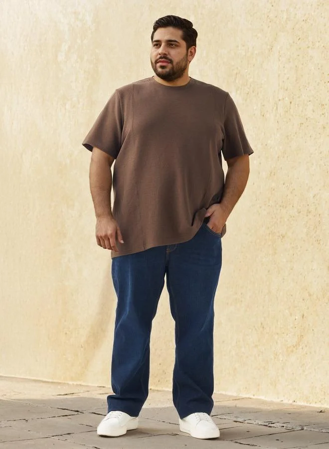 ماكسيم تي شيرت مقاس كبير بقصة عادية