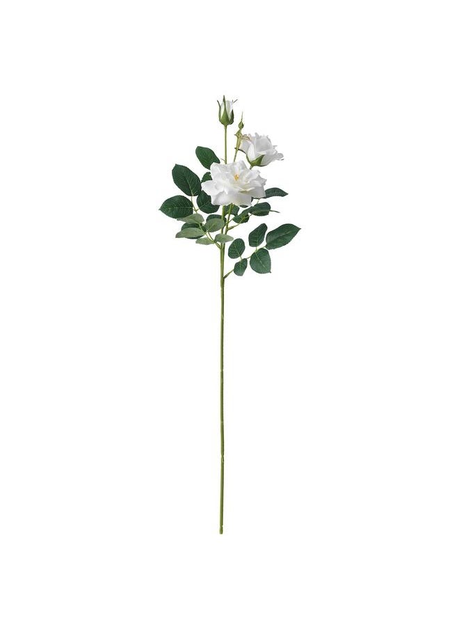 erorex Artificial flower, in/outdoor/Rose white, 65 cm  - Image 1