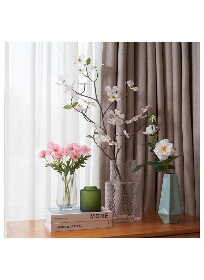 erorex Artificial flower, in/outdoor/Rose white, 65 cm  - Image 5
