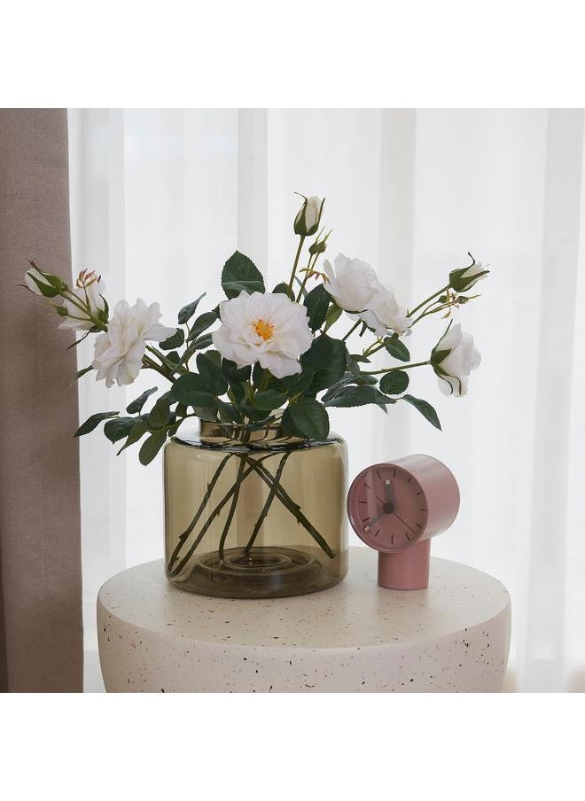 erorex Artificial flower, in/outdoor/Rose white, 65 cm  - Image 3