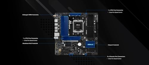 ASRock AMD B850M Pro A WiFi 6E Socket AM5 Ryzen 9000/8000/7000 Series DDR5 8000+ (OC) MHz 256GB Micro ATX Motherboard M.2 SATA3 6.0 Gb/s PCIe 5.0 BIOS Flashback 2.5G LAN - Image 4