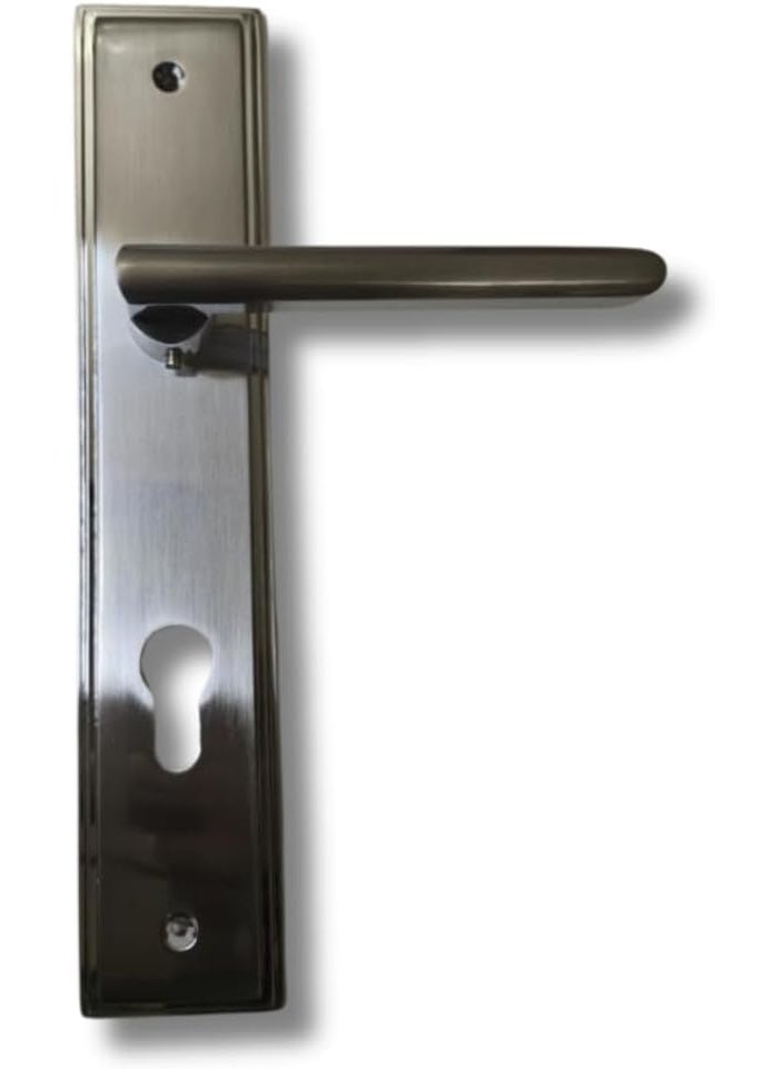 Union SC Satin Chrome Lever Handle on Back Plate – Stainless Steel Door Handle Set for Mortice Lock - Image 3
