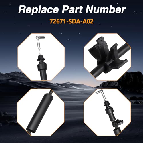 KPALAG Front Left Interior Door Handle to Latch Cable Compatible with Honda Accord LX EX DX Hybrid 4Dr 2.4L 3.0L 2003-2007 Replace# 72171-SDA-A02 - Image 5