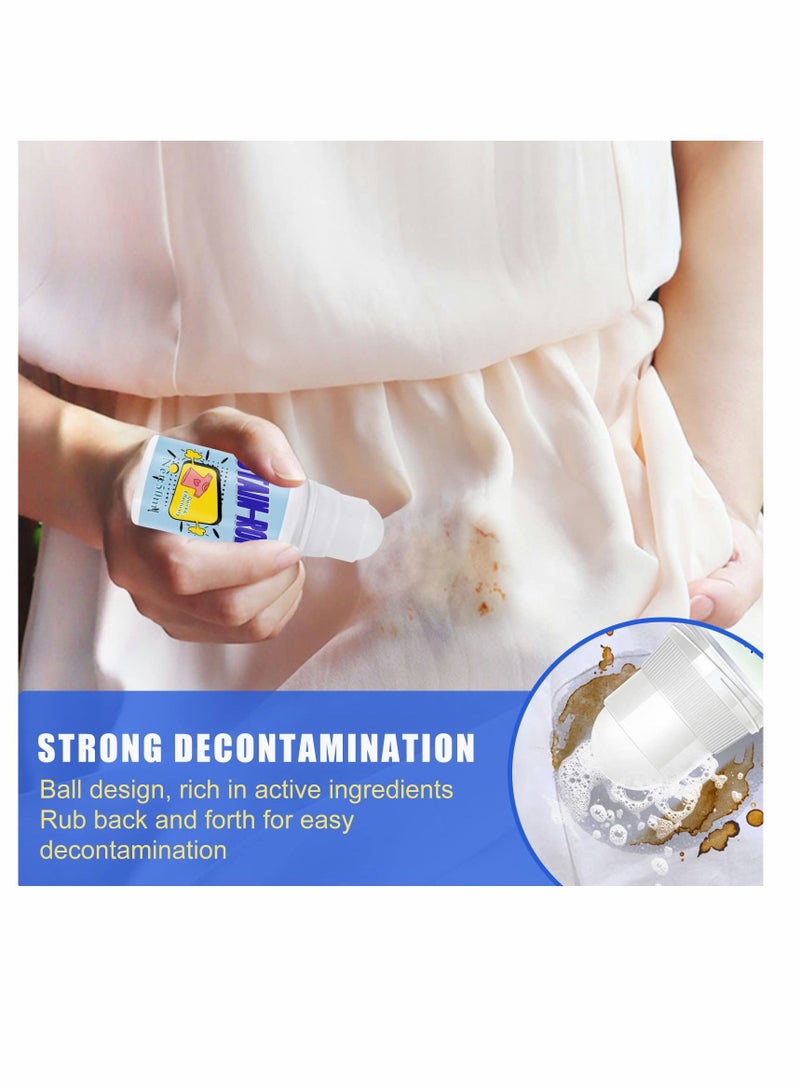 SYOSI Magic Stain Remover - Rolling Bead Portable No-wash Instant Stain Remover Pen Ideal for Emergency Stain Removal Instant Stain Removal Stick Does Not Damage Clothes (4 Pieces ) - Image 3