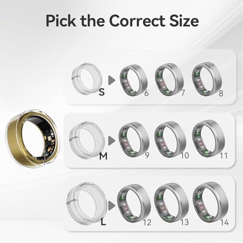 RingConn Silicone Ring Protector - Ultra-Thin Transparent Elastic Case Smart Ring Fitness, Outdoor Camping (Size L for 12/13/14) - Image 3