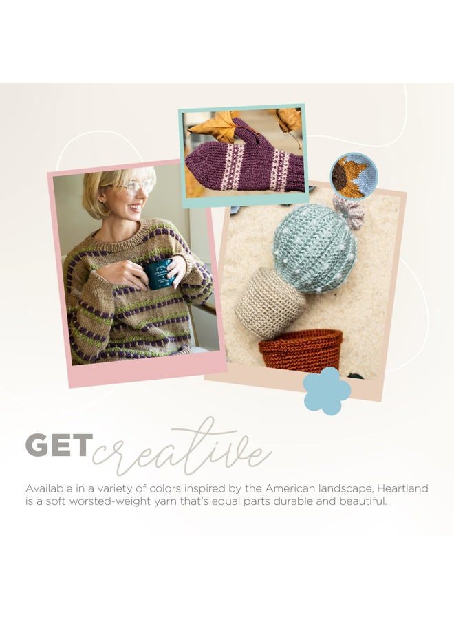 Lion Brand Yarn Heartland Yarn for Crocheting, Knitting, and Weaving, Multicolor Yarn, 1-Pack, Yosemite - Image 5