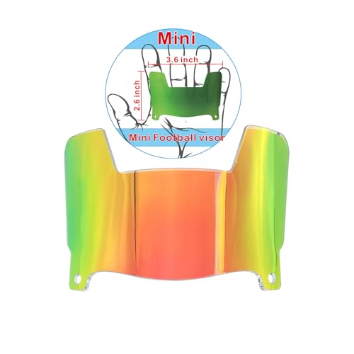 DUTYBOD Mini Football Helmet Visor Clear with Clips Universal Fit for Collectors and Display Dazzle - Image 1