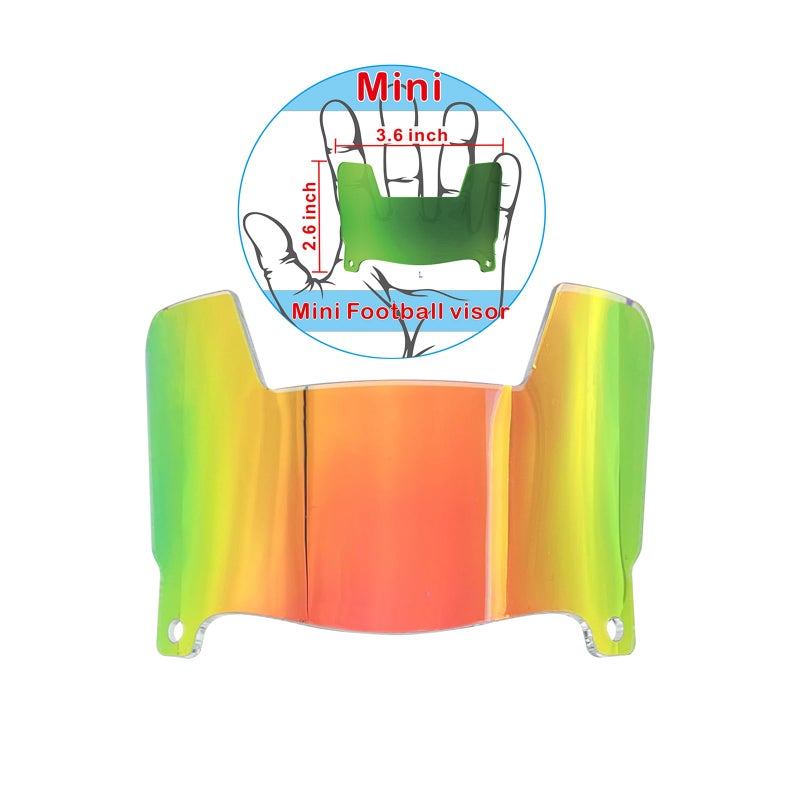 DUTYBOD Mini Football Helmet Visor Clear with Clips Universal Fit for Collectors and Display Dazzle - Image 3