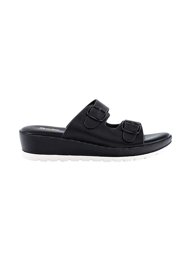 Bata Solid Wedge Sandals  - Image 1
